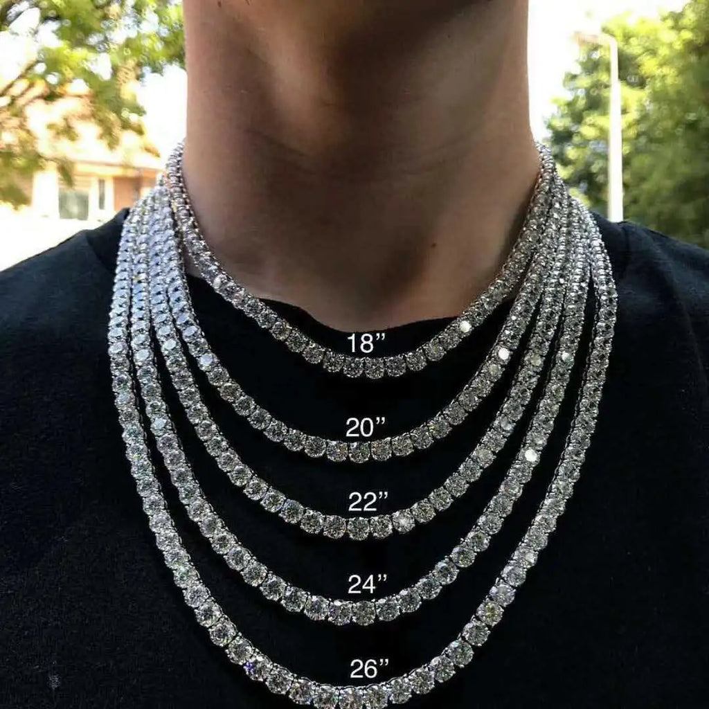 CZ Tennis Chain Choker Necklace