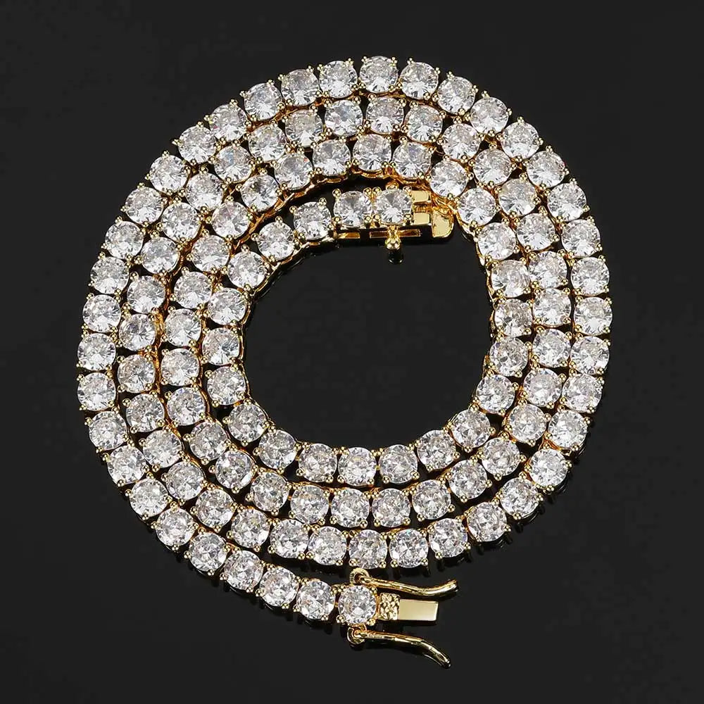 CZ Tennis Chain Choker Necklace