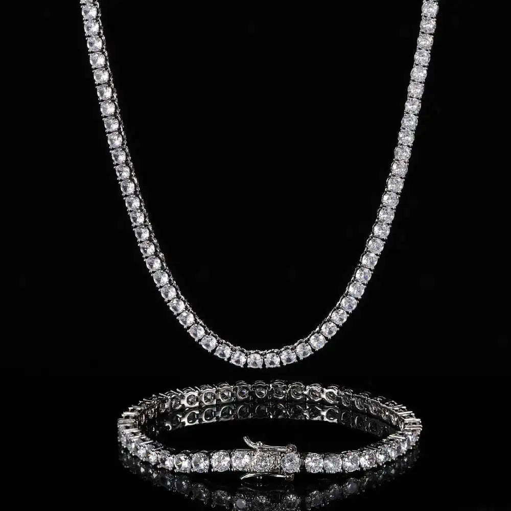 CZ Tennis Chain Choker Necklace