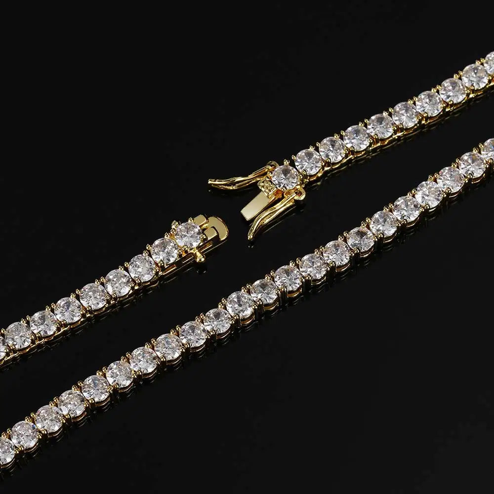 CZ Tennis Chain Choker Necklace