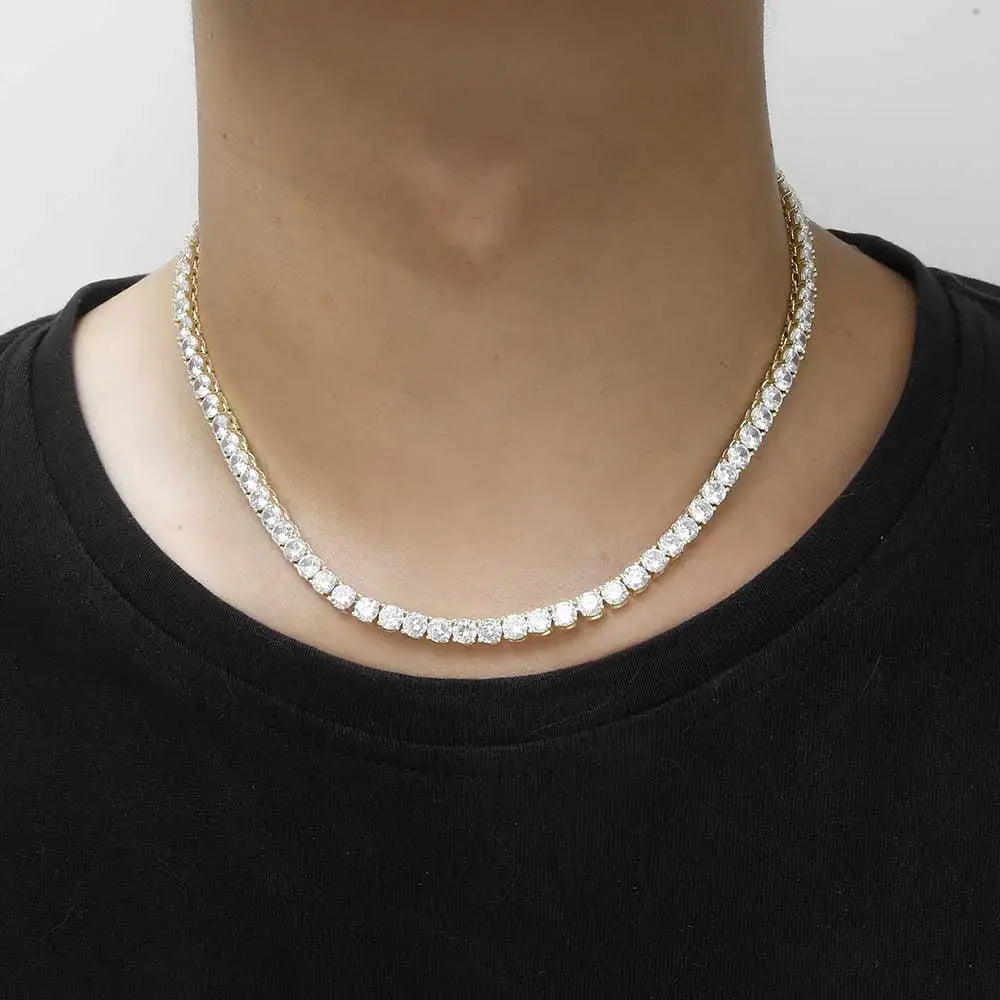 CZ Tennis Chain Choker Necklace