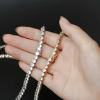 CZ Tennis Chain Choker Necklace