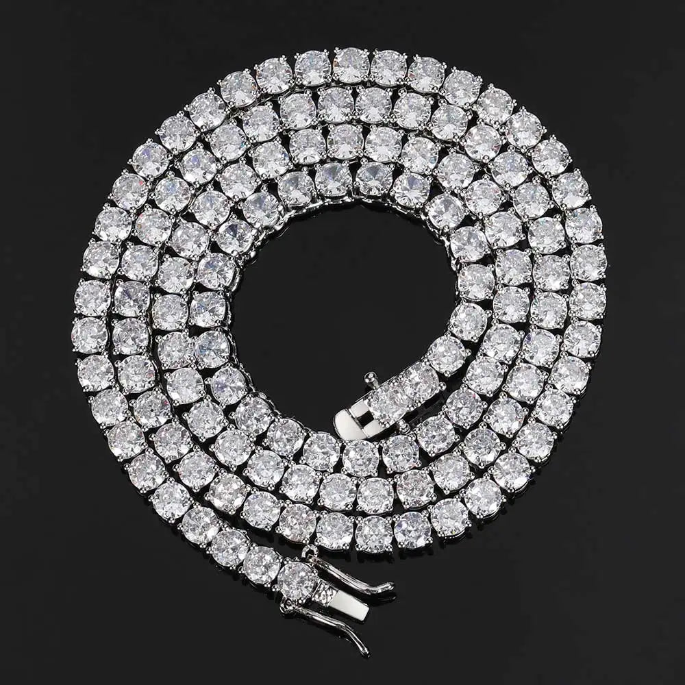 CZ Tennis Chain Choker Necklace