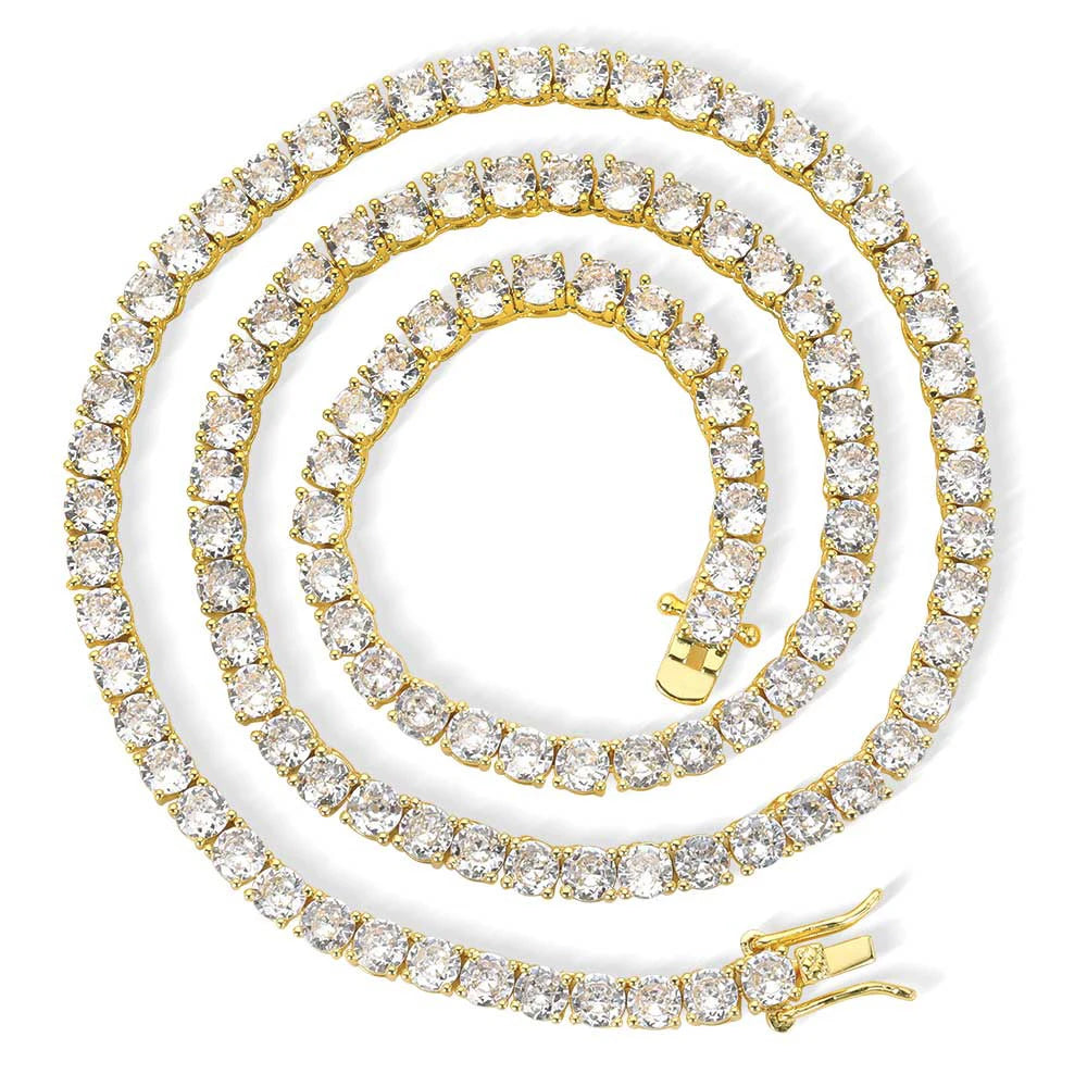 CZ Tennis Chain Choker Necklace