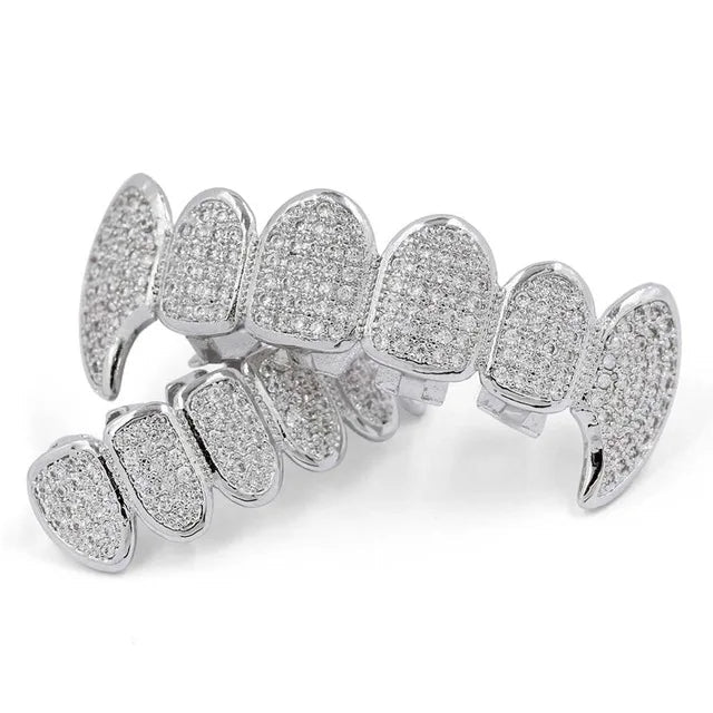 Iced Out Vampire CZ Micro Pavé Grillz