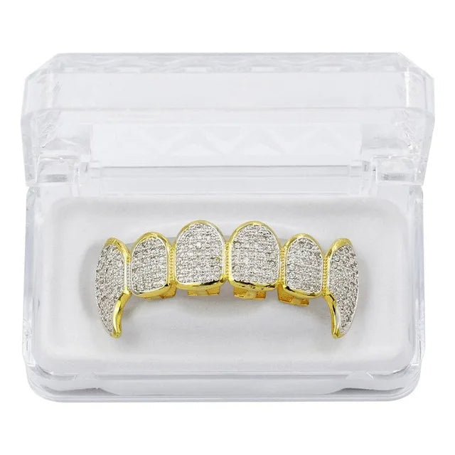 Iced Out Vampire CZ Micro Pavé Grillz