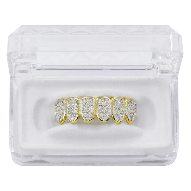 Iced Out Vampire CZ Micro Pavé Grillz
