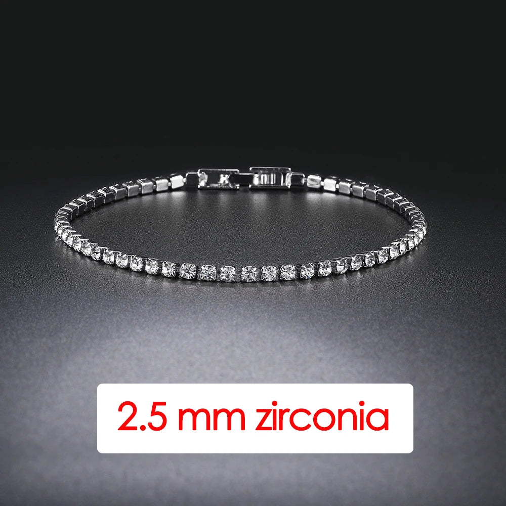 Copper CZ Tennis Bracelet