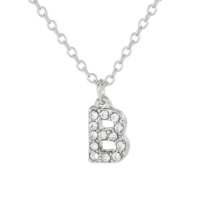 A-Z Initial Letter Charm Pendant Necklace