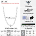 S925 Silver Sunflower VVS Moissanite Chain