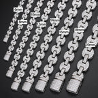 925 Silver VVS1 Moissanite Cuban Chain Necklace