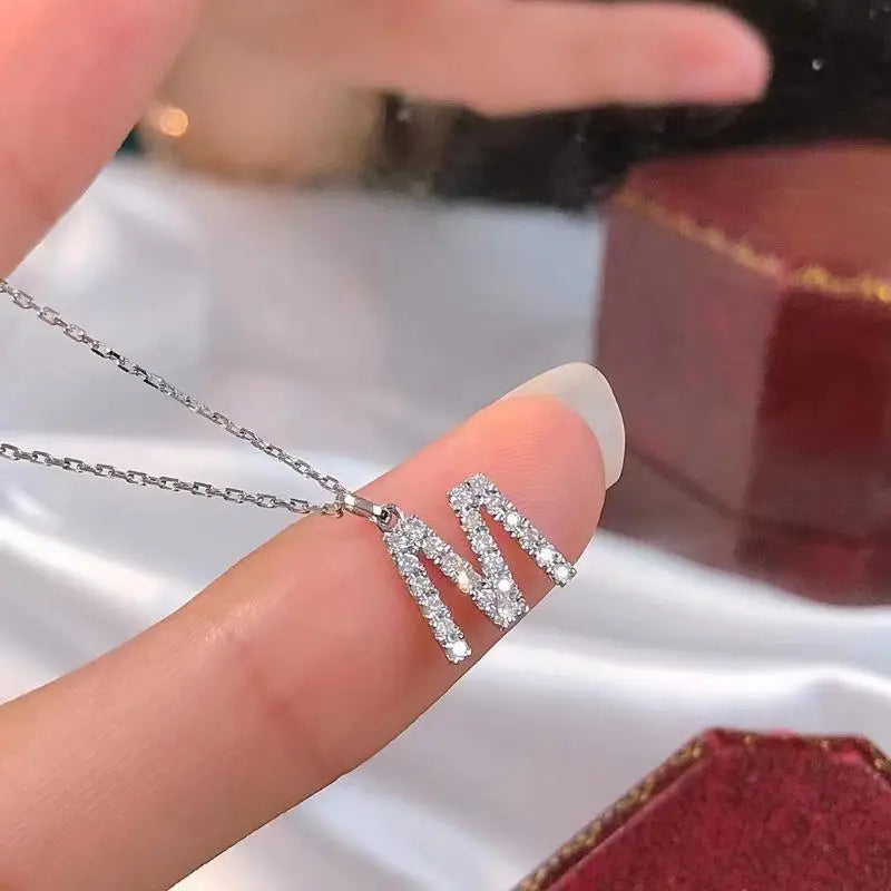 A-Z Initial Letter Charm Pendant Necklace