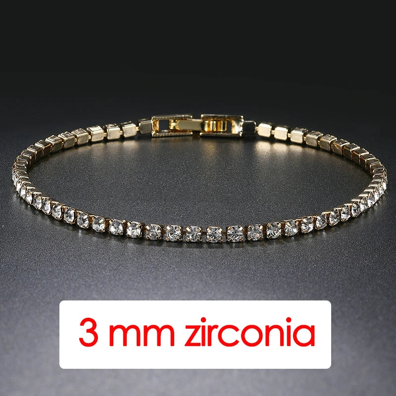 Copper CZ Tennis Bracelet