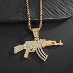 AK-47 Rifle Gun Hip-Hop Pendant Necklace