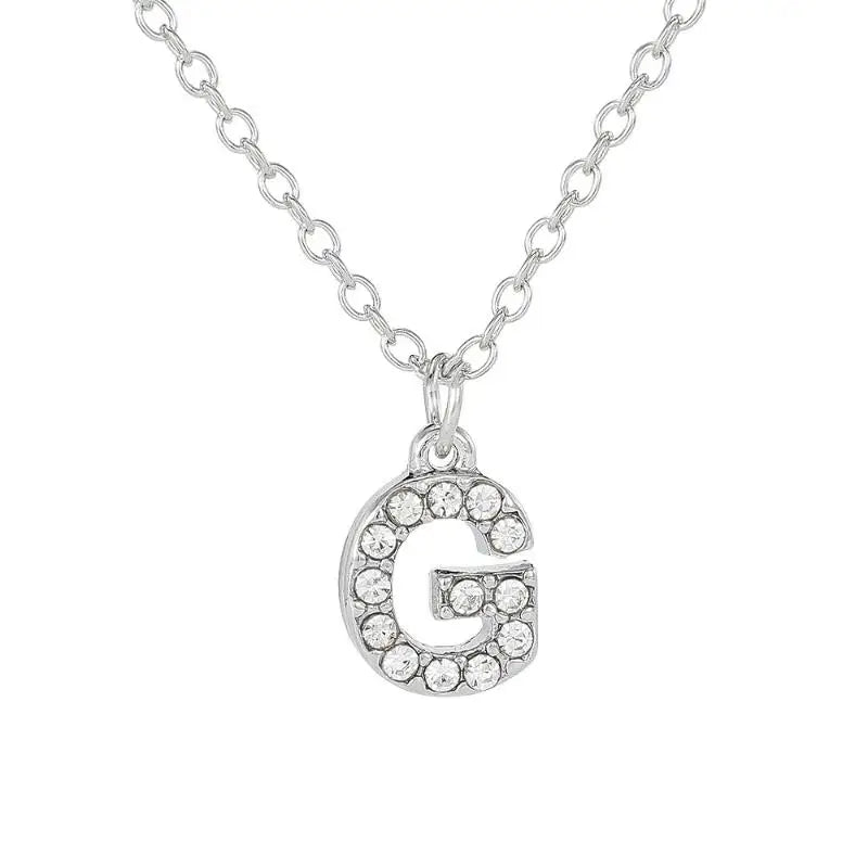 A-Z Initial Letter Charm Pendant Necklace