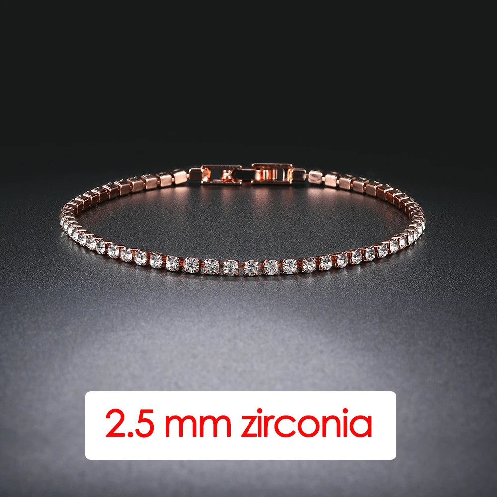 Copper CZ Tennis Bracelet