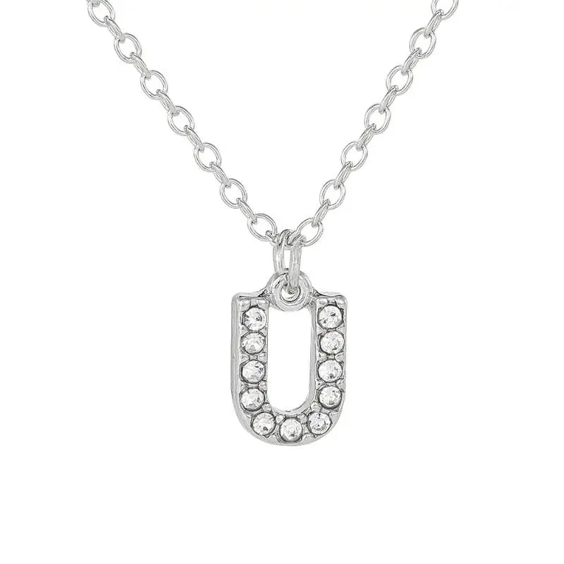 A-Z Initial Letter Charm Pendant Necklace