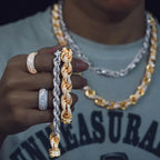 S925 Silver Moissanite Rope Chain