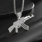 AK-47 Rifle Gun Hip-Hop Pendant Necklace