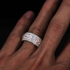 Iced Out Pavé Moissanite Ring