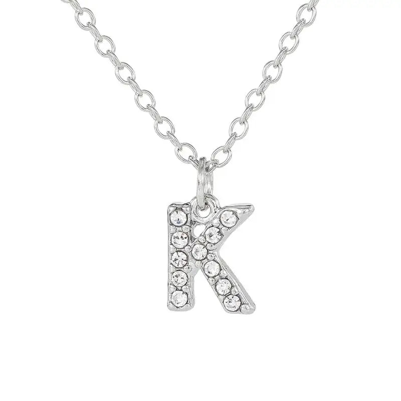 A-Z Initial Letter Charm Pendant Necklace