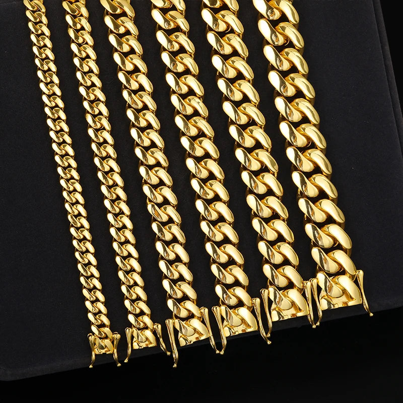 Copper Miami Cuban Link Chain Necklace