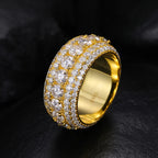 Iced Out Pavé Moissanite Ring