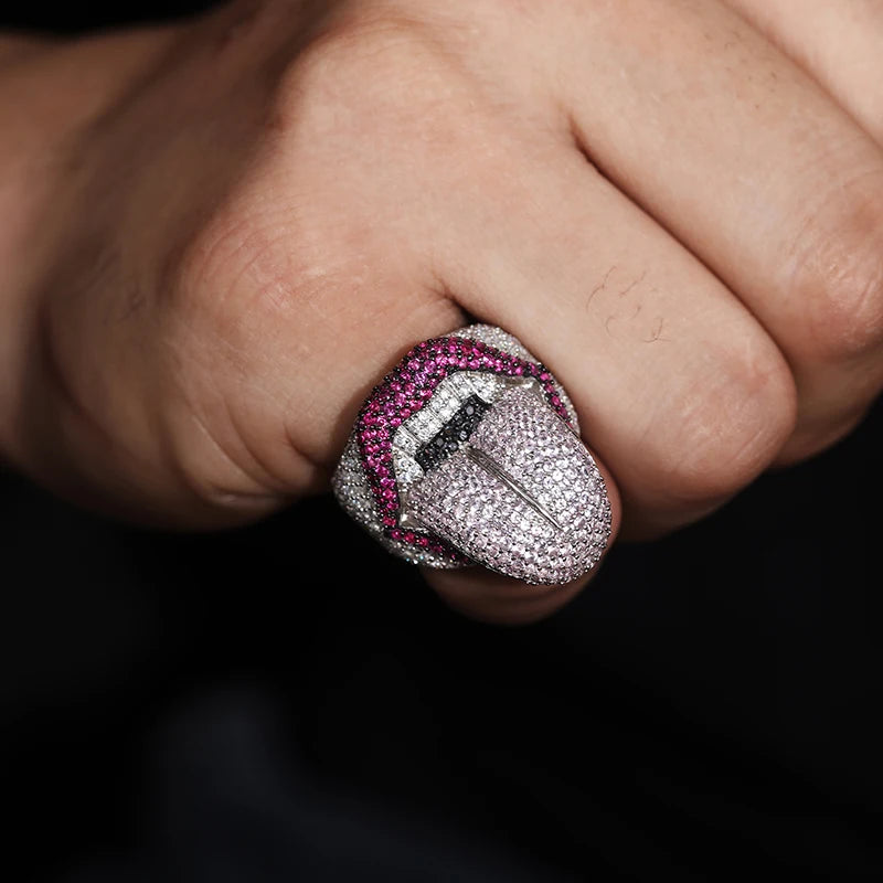 S925 Silver Face Design Moissanite Ring