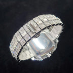 Iced Out Square Dial Quartz Watch