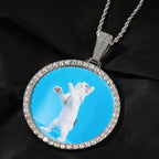 Custom Iced Photo Pendant Necklace