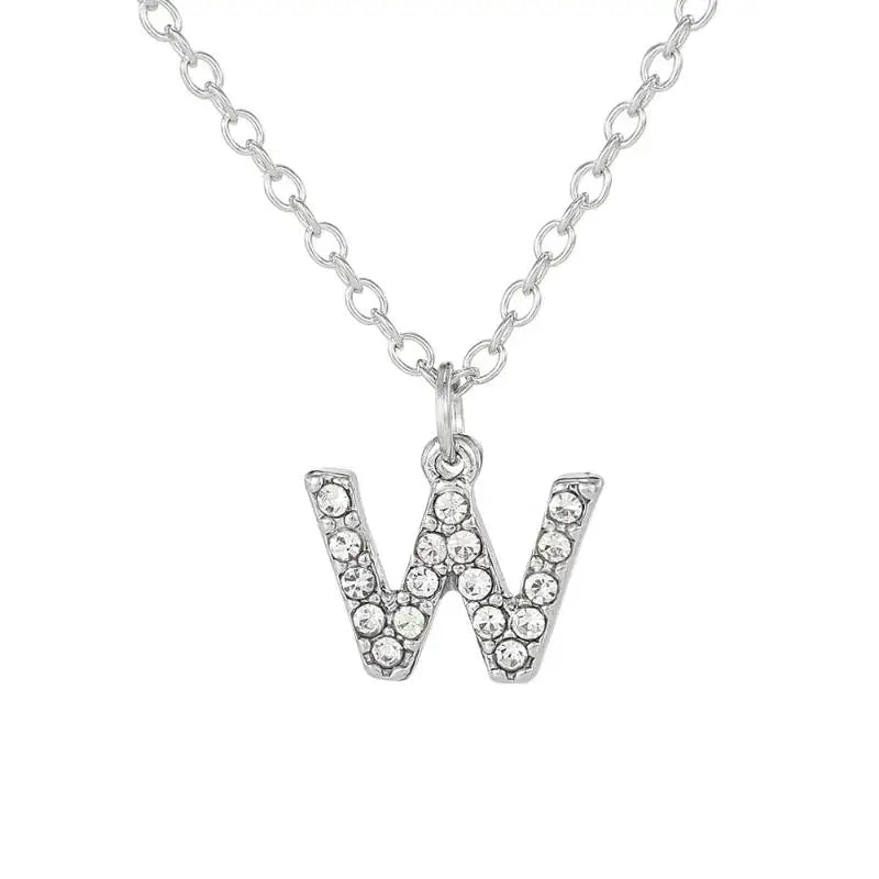 A-Z Initial Letter Charm Pendant Necklace