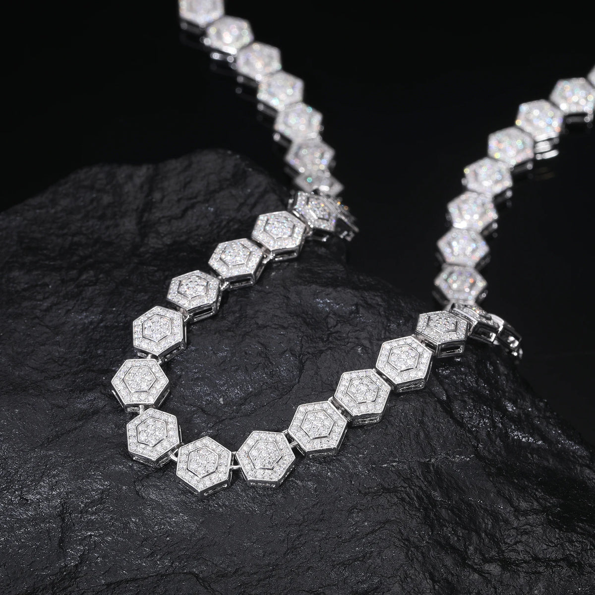 S925 Silver Sunflower VVS Moissanite Chain