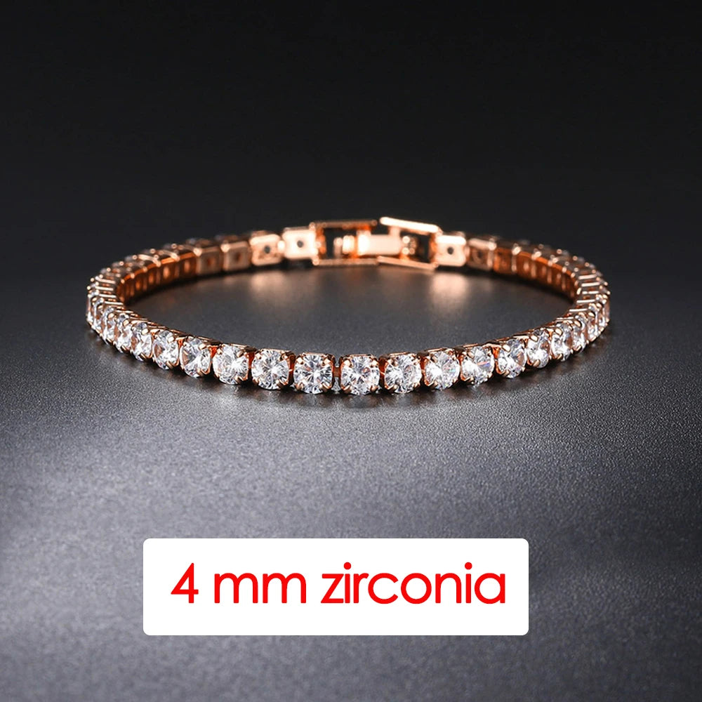 Copper CZ Tennis Bracelet