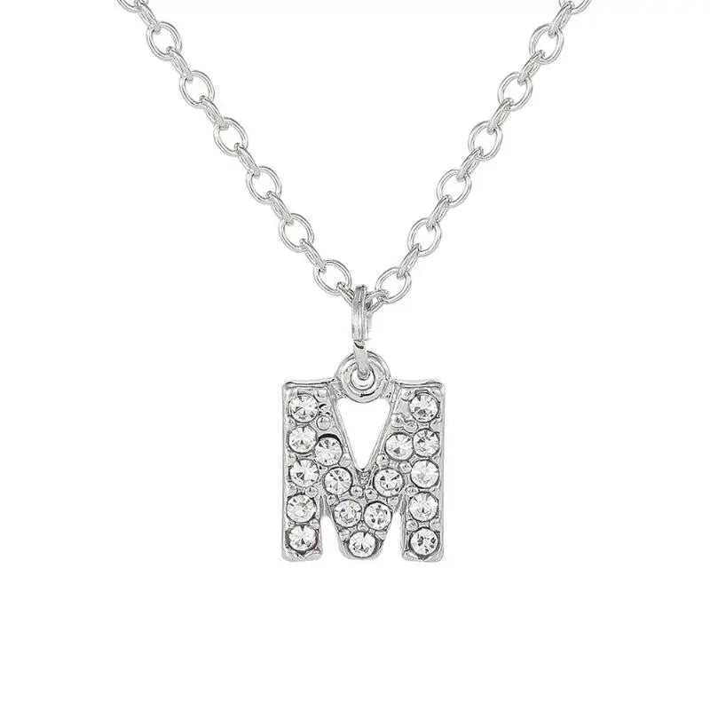 A-Z Initial Letter Charm Pendant Necklace