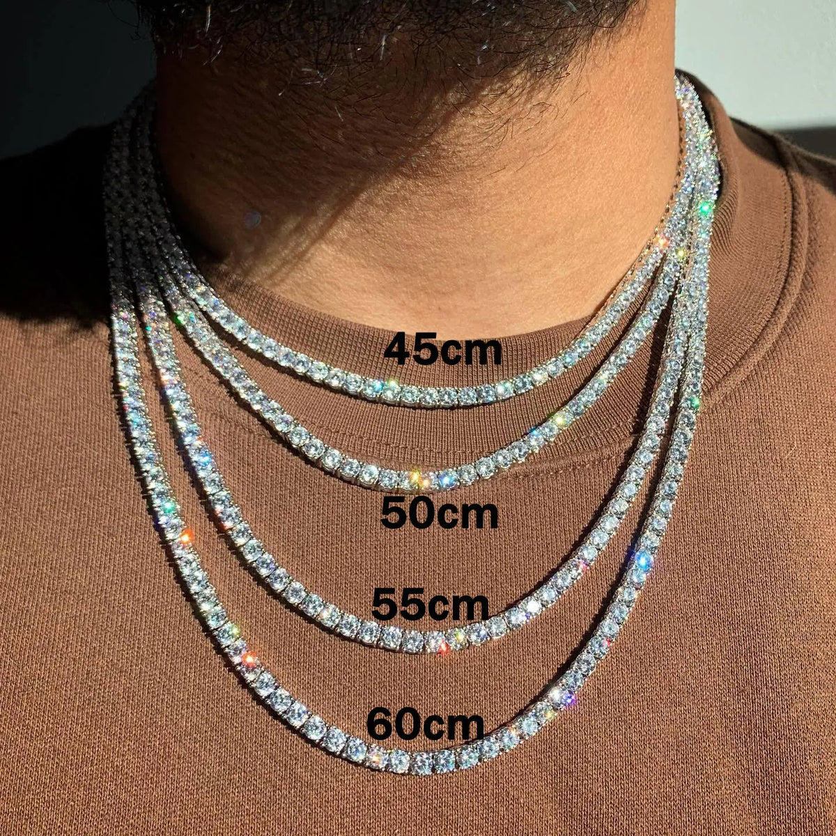 CZ Tennis Chain Choker Necklace