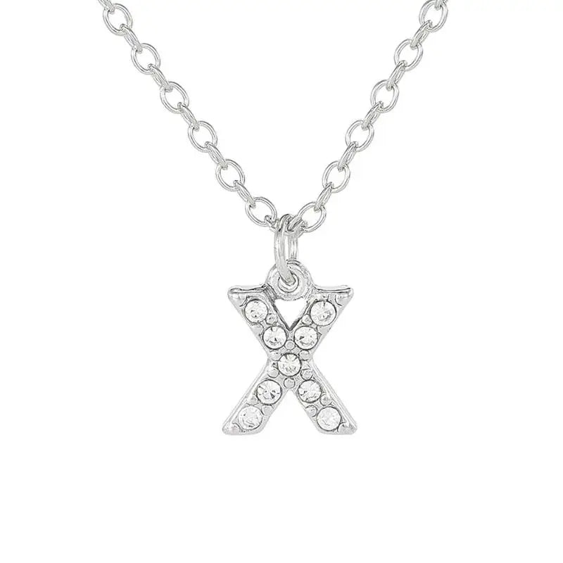 A-Z Initial Letter Charm Pendant Necklace