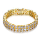 Double Row VVS1 Moissanite Tennis Bracelet