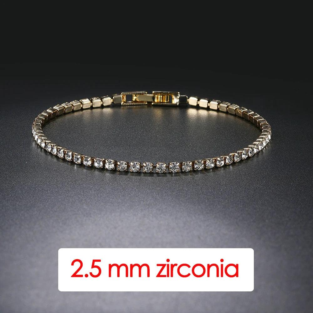 Copper CZ Tennis Bracelet