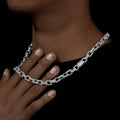 Round Moissanite Link Chain
