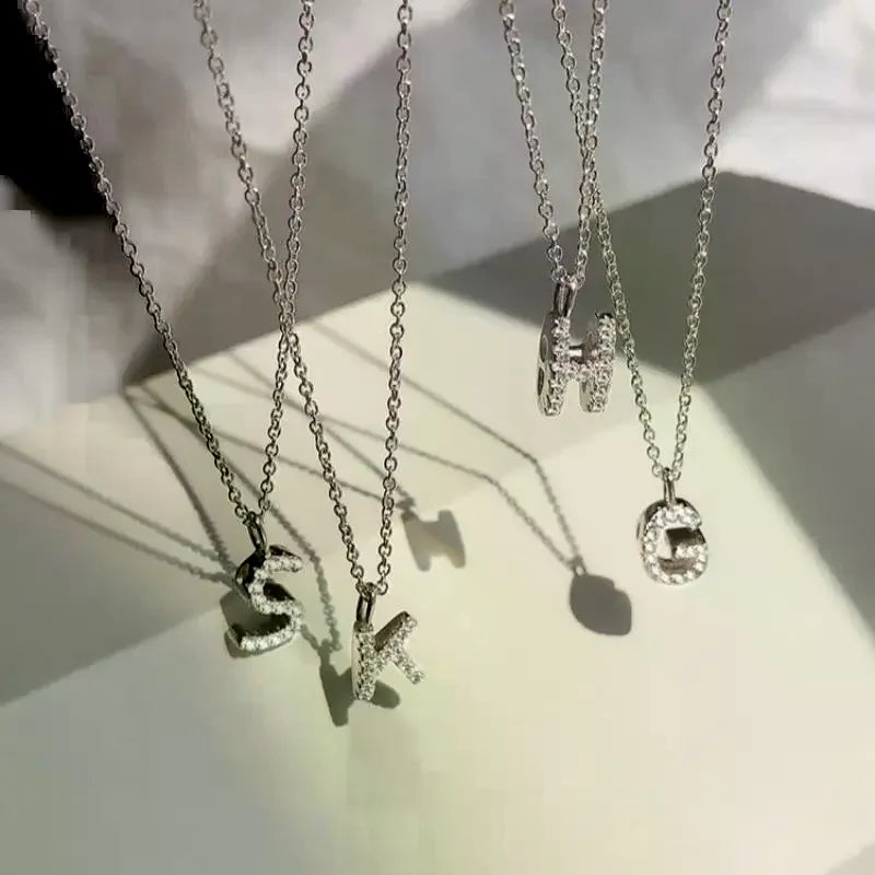 A-Z Initial Letter Charm Pendant Necklace