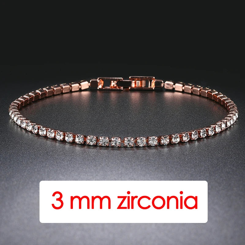 Copper CZ Tennis Bracelet