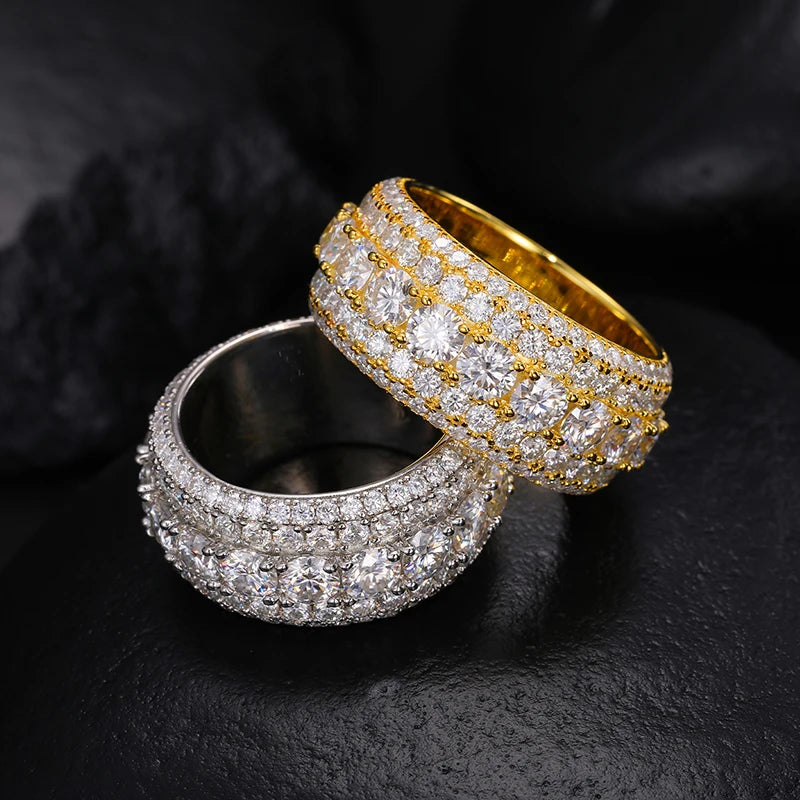 Iced Out Pavé Moissanite Ring