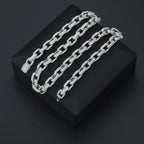 Round Moissanite Link Chain
