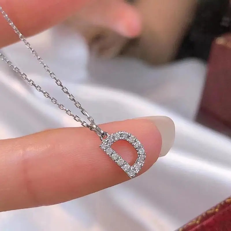 A-Z Initial Letter Charm Pendant Necklace