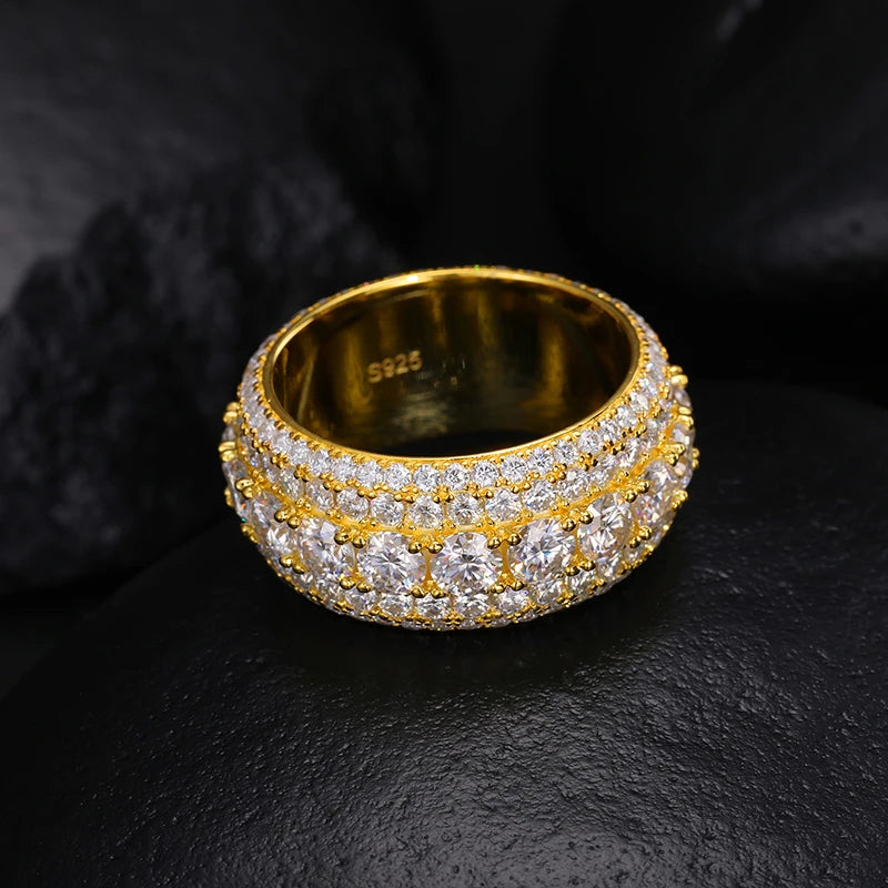 Iced Out Pavé Moissanite Ring