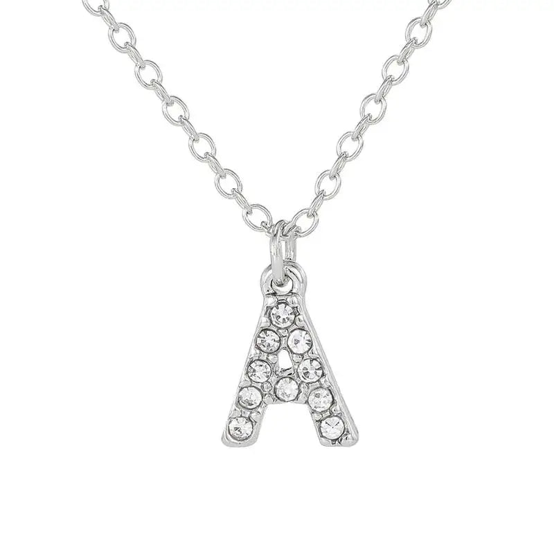 A-Z Initial Letter Charm Pendant Necklace