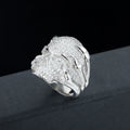 S925 Silver Skull Moissanite Ring