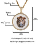 Custom Iced Photo Pendant Necklace