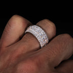 Iced Out Pavé Moissanite Ring