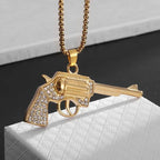 AK-47 Rifle Gun Hip-Hop Pendant Necklace